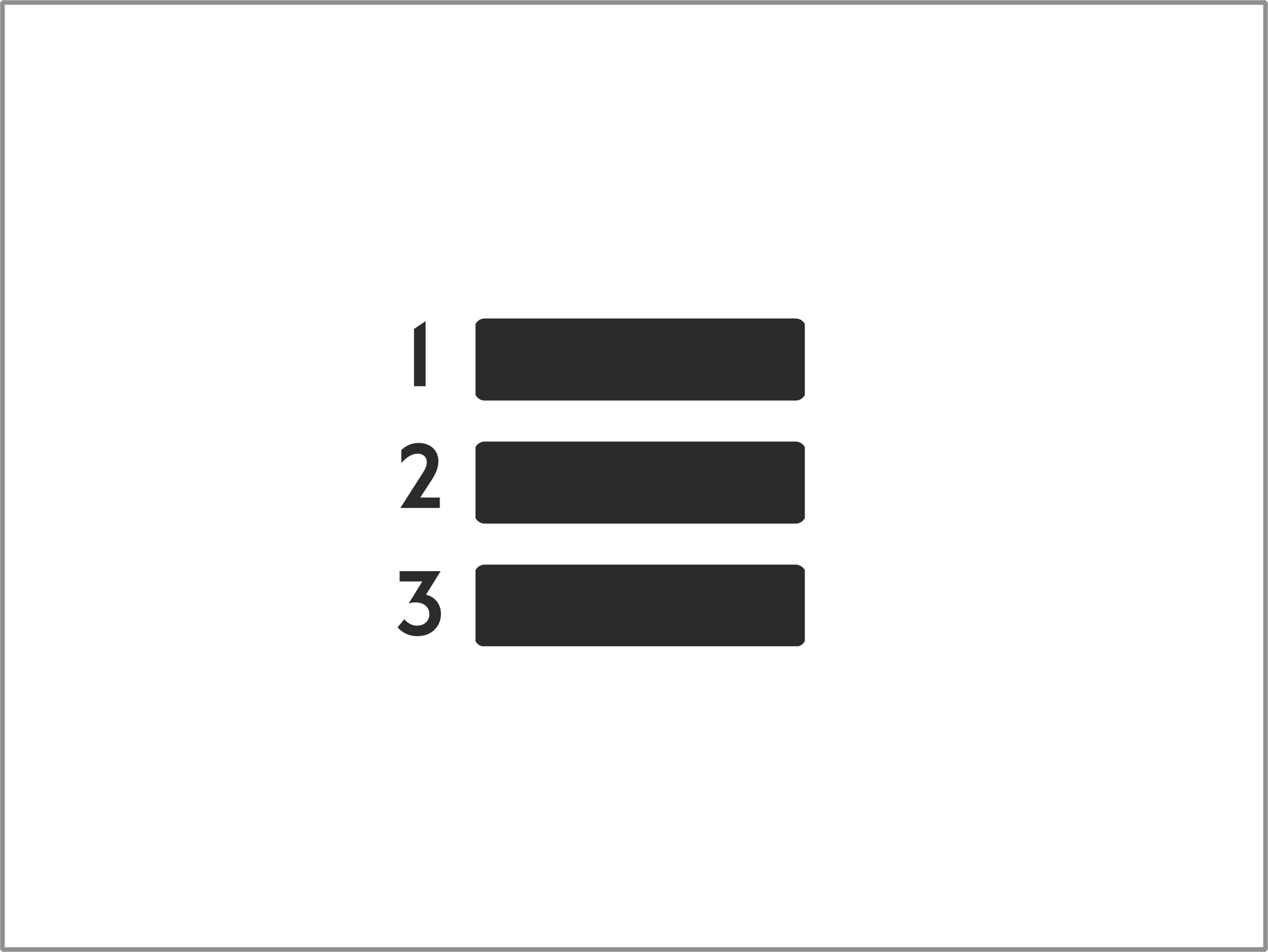 An illustration of a numbered list